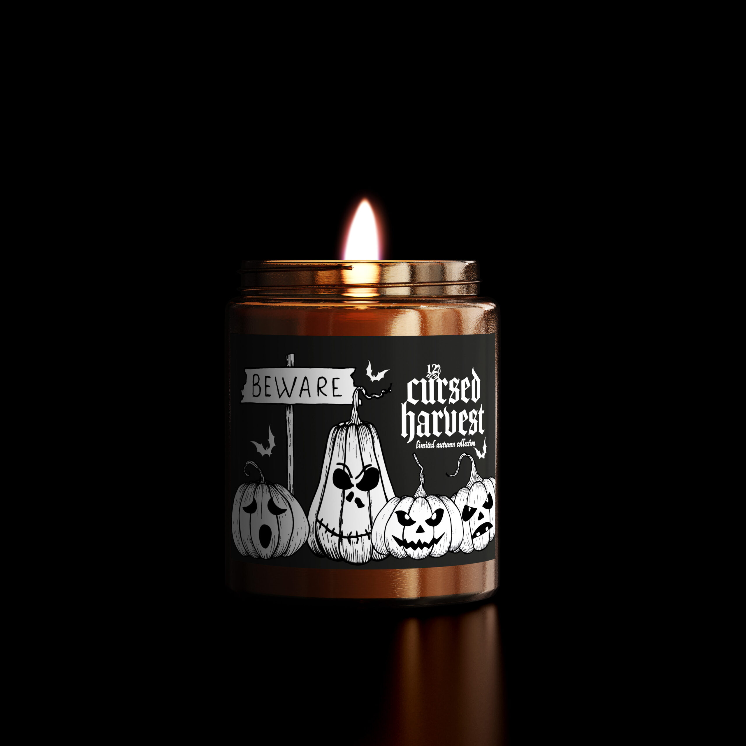 cursed harvest • świeca sojowa o zapachu dyni - obrazek 1