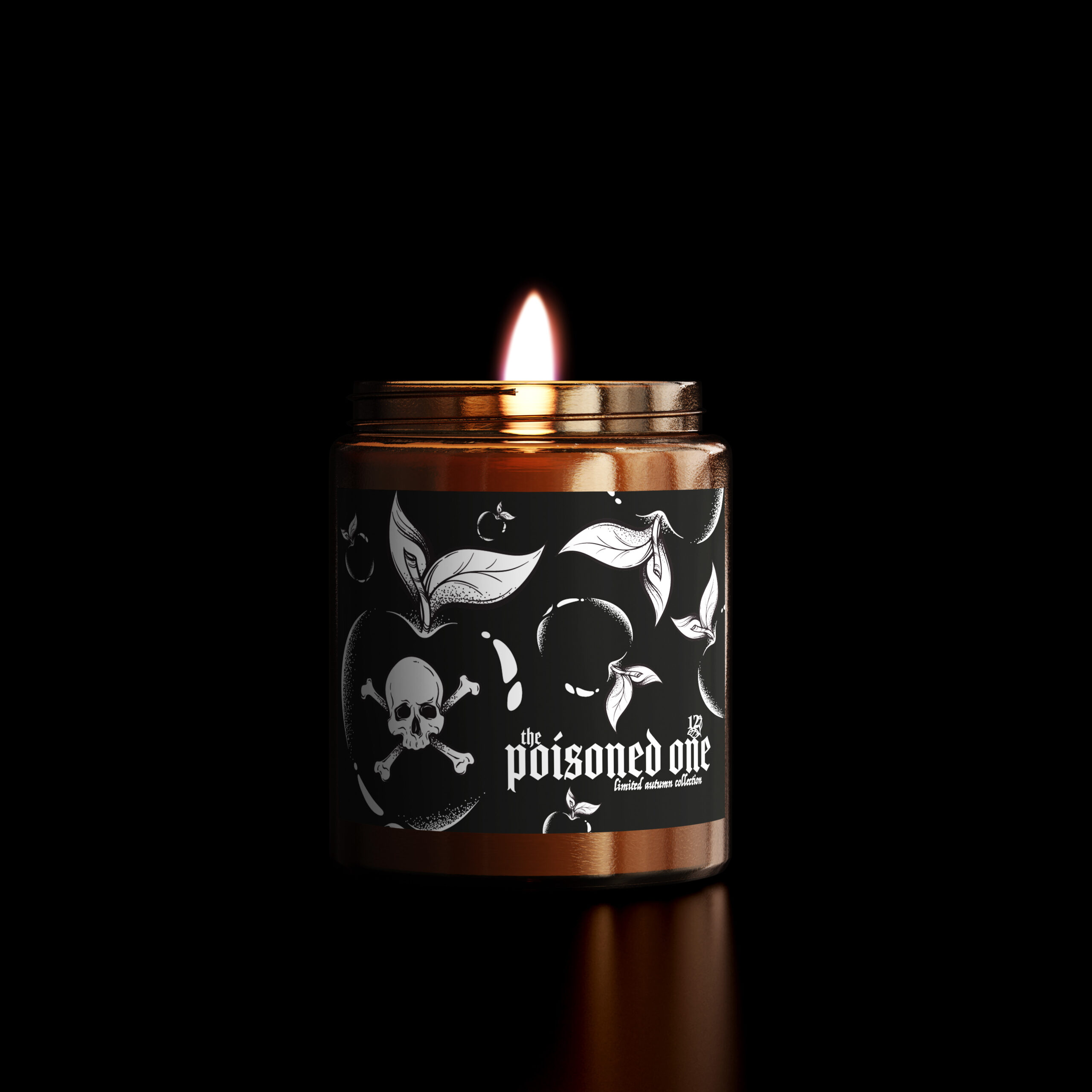 the poisoned one • świeca sojowa o zapachu pieczonego jabłka - obrazek 1