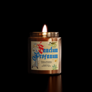 sanctum profanum • świeca sojowa o zapachu herezji, kadzidła i żywic