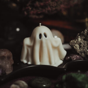 Boo!  • świeca dekoracyjna z wosku rzepakowego