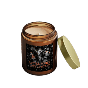 little merry, little scary • świeca sojowa o zapachu mandarynki z pieprzem