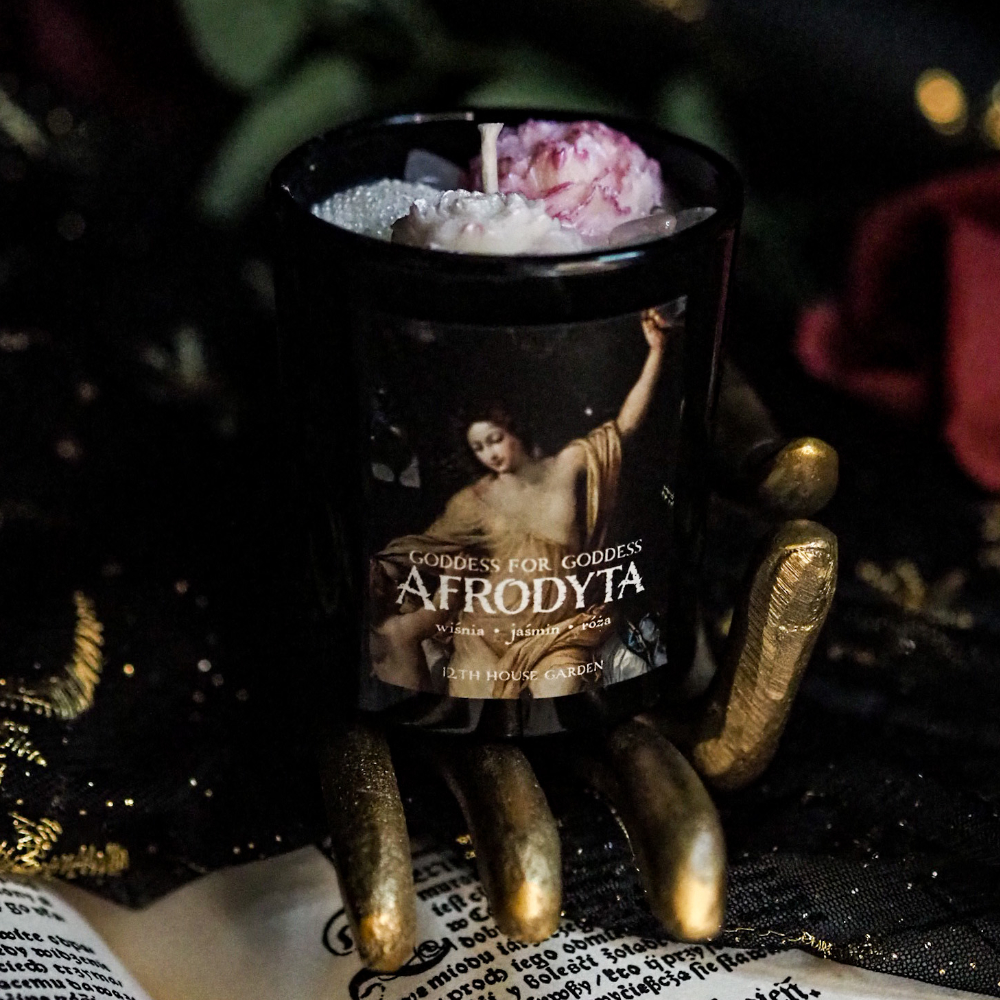 Afrodyta • świeca sojowa o zapachu wiśni - obrazek 1