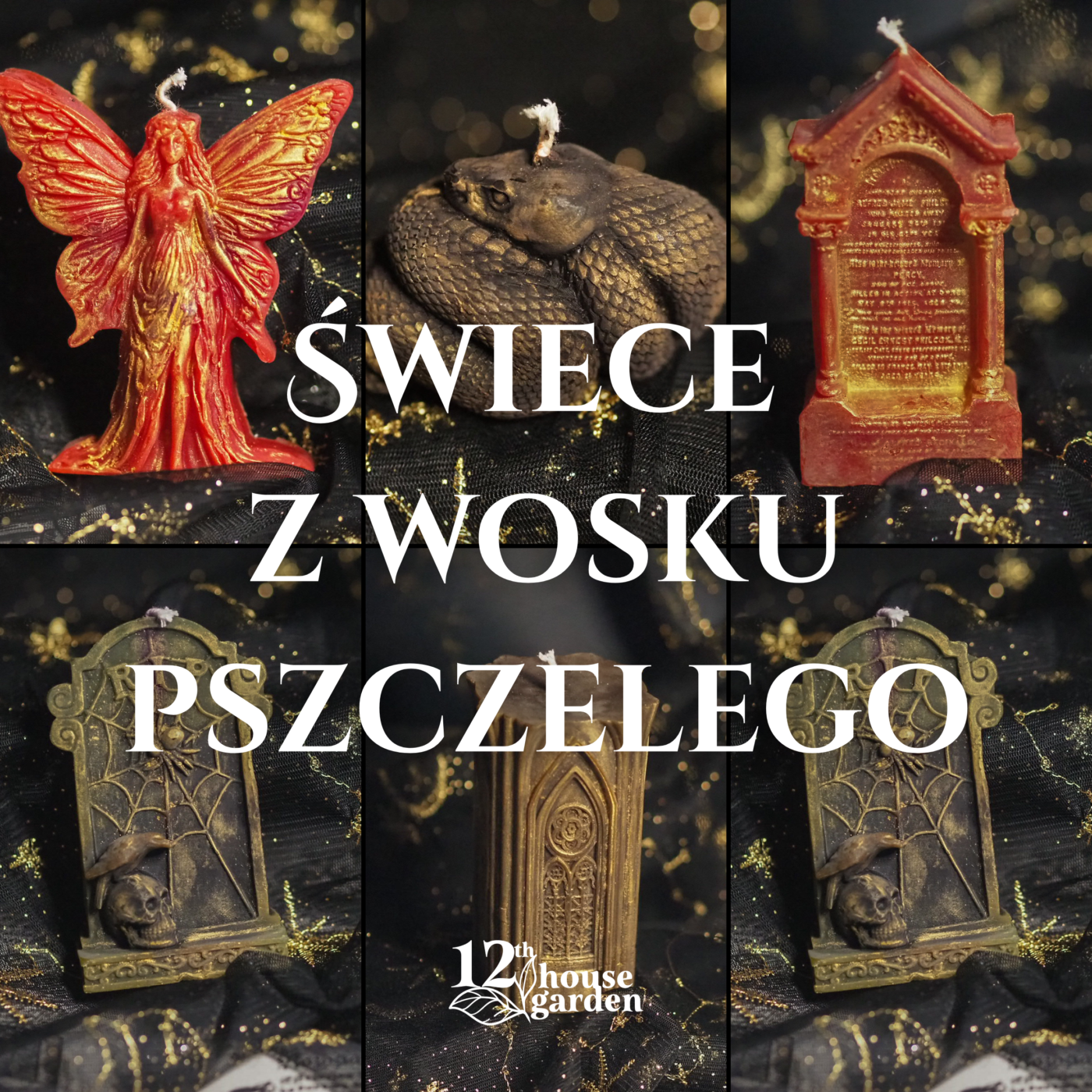 Świece - figurki z wosku pszczelego - różne wzory i zapachy