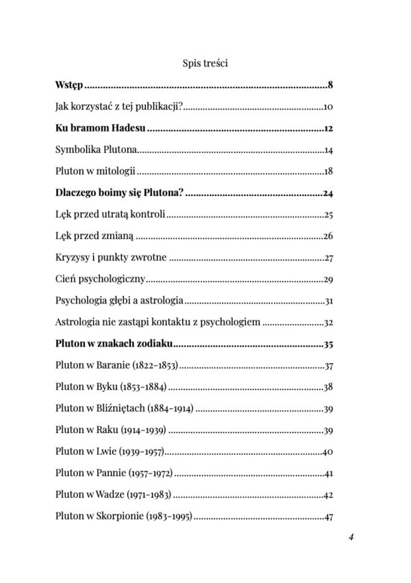 Sztuka zejścia do Hadesu · Cz. I: Pluton w horoskopie urodzeniowym