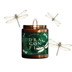 Dragonfly・ świeca sojowa o zapachu figi i bursztynu