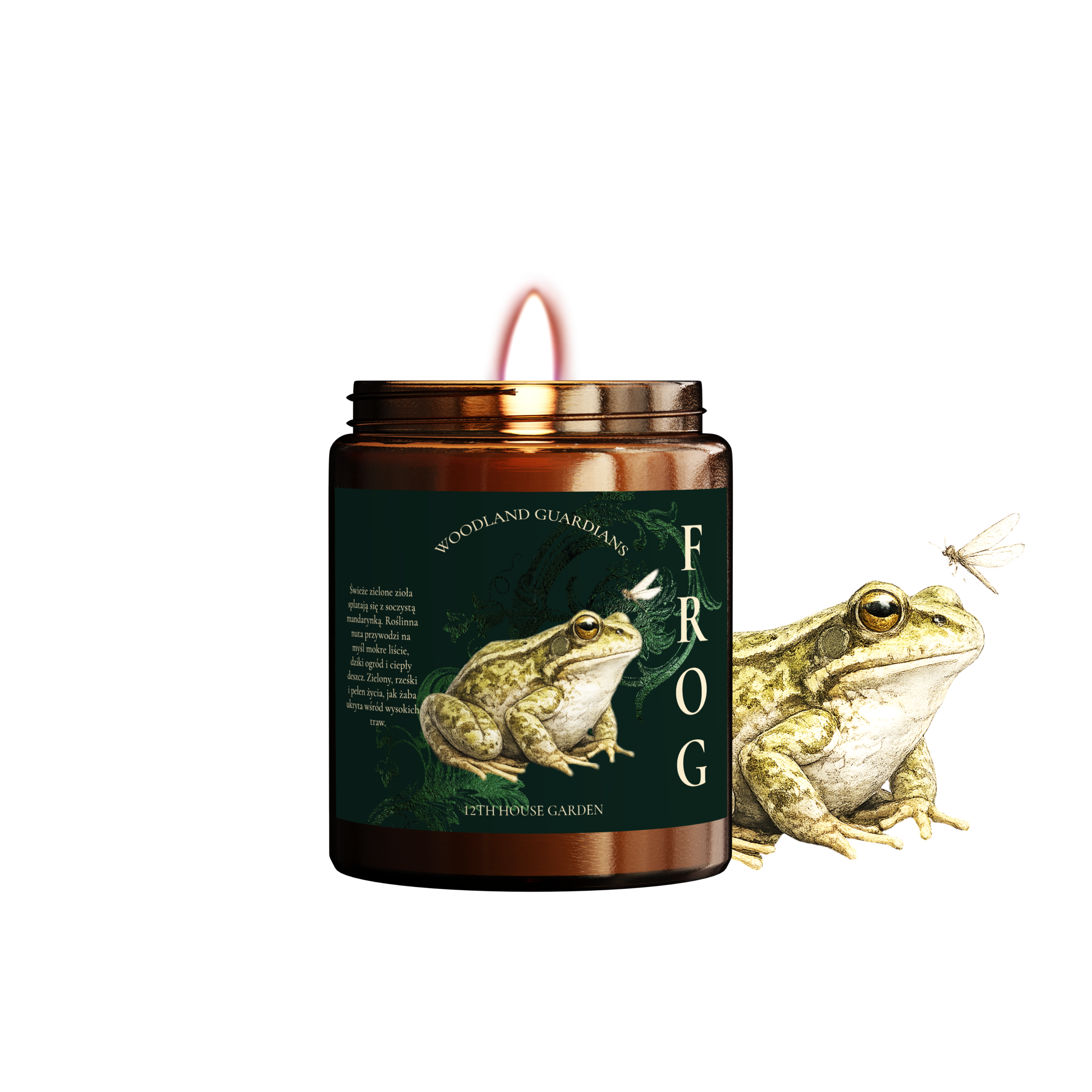 Frog・ świeca sojowa o zapachu ziół i cytrusów - obrazek 1