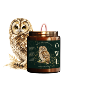 Owl・ świeca sojowa o zapachu drewna
